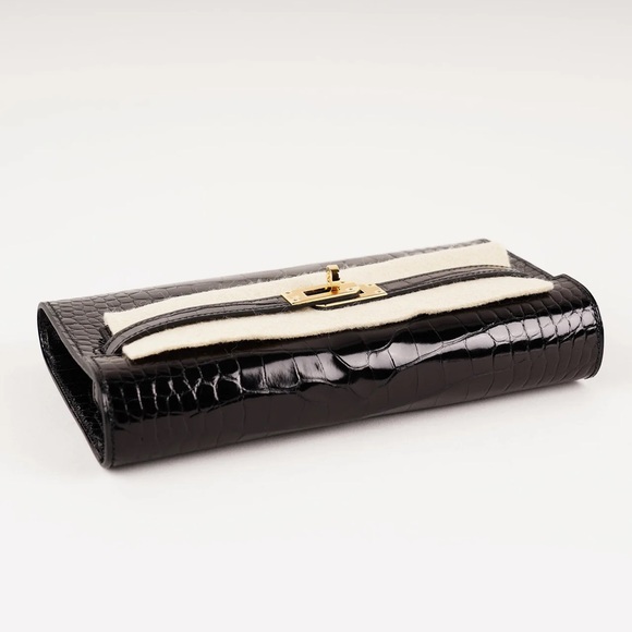 Hermes Black alligator Clutch - Picture 7 of 9